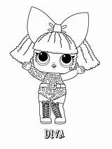 Lol Coloring Pages Print Color Surprise Doll Printable Sheets Dolls Unicorn Colouring Diva Girls Kids Barbie Series Choose Board Angel sketch template