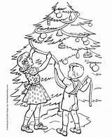Coloring Tree Christmas sketch template