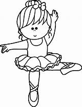 Ballerina Bailarina Colorir Danseuse Colorare Wecoloringpage Barbie Disegni Pequena Ballerine Leccion sketch template