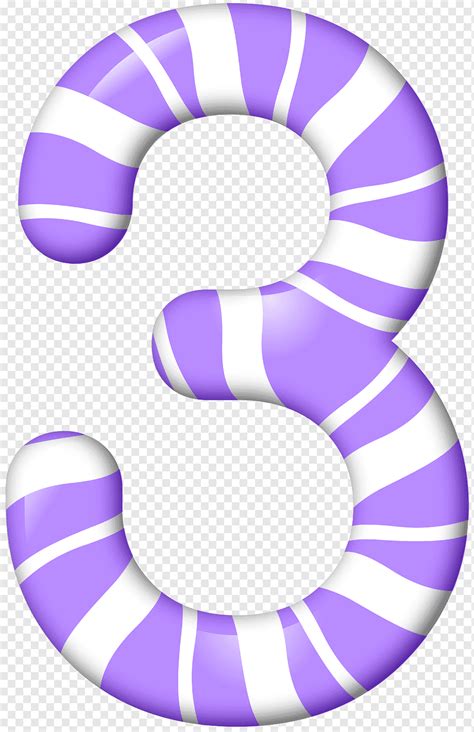 white  purple number  candy cane number  candy style purple violet spiral png