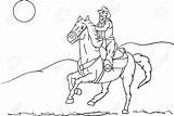 Colorear Jinete Horseback sketch template