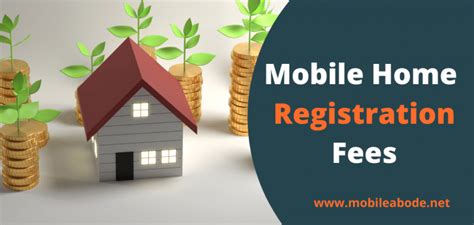 mobile home registration fees  maintenance fees
