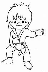 Karate Coloring Pages Print sketch template