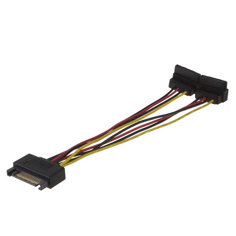 sata power cable cablecreation  pack   sata  pin male  xsata   ebay