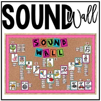vowel valley sound wall science  reading phonics posters  hollie