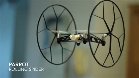 parrot rolling spider drone review youtube
