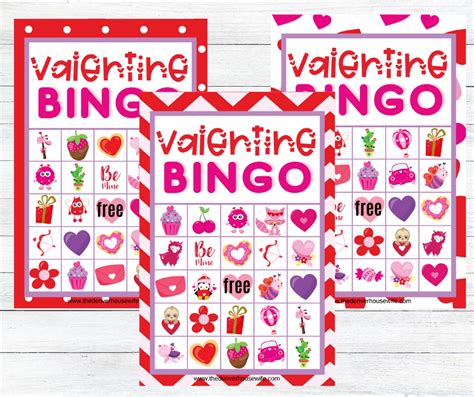printable valentines bingo  denver housewife
