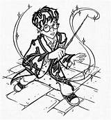 Harry Potter Coloring Magic Wand Deluxe Drawing Kits Getdrawings sketch template