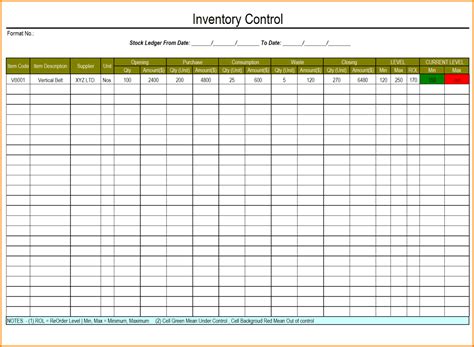 excel inventory template  formulas  inventory spreadsheet template