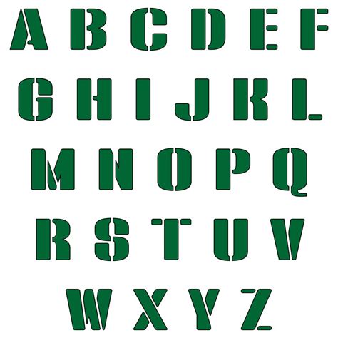 printable alphabet templates  printable templates