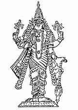 Vishnu Coloring Edupics Pages Large sketch template