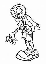 Zombies Coloriage Zombi Colorier Zumbi Pintar Personnages Andando sketch template