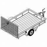 Trailer Utility Drawing Truck Plans Blueprints Model Amazon Trailers Getdrawings Jack Lbs Step Box Wooden Afkomstig Bing Van sketch template