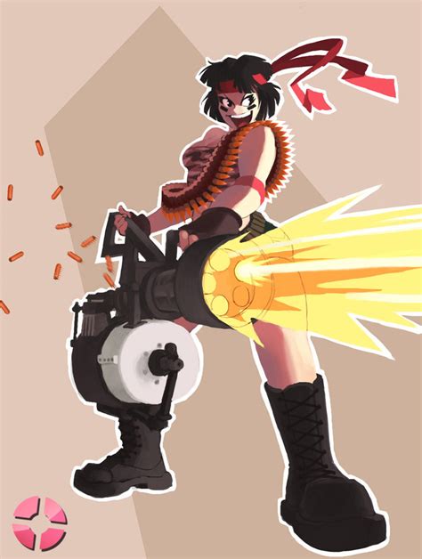 tf2 heavy weapons girl by rtil on deviantart