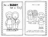 Bully Coloring Bullying Emergent Reader Manners Studies Antibullying Bullies Versions Kindergartens Worksheeto Classroom sketch template
