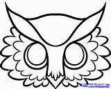 Owl Mask Face Colouring Drawing Coloring Pages Draw Masks Printable Outline Owls Template Bird Kids Diy Step Animal Mascara Coloringhome sketch template