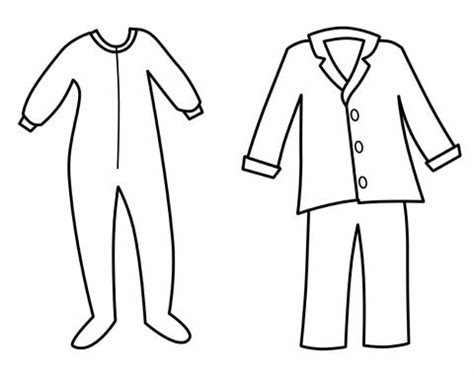 pajama clipart outline pajama outline transparent