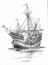 Carrack Sailing Portuguese Ship 1625 Pirate Renaissance Mocs Looked Moc Tradewind Bored sketch template