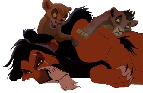 Scar With Kovu And Vitani He Like Why Did I Have These