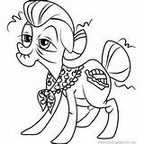 Coloring Pony Pages Little Granny Smith Countess Coloratura Friendship Magic Coloringpages101 sketch template
