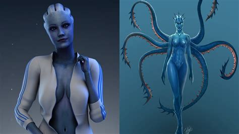 Mass Effect Asari True Form And Threat Are They Parasites Youtube
