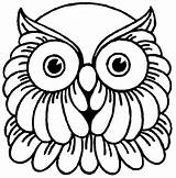 Coloring Mask Pages Owl Para Mascaras Caretas Buho Carnavales Masks 為孩子的色頁 Infantil Masque sketch template