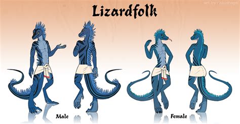 lizardfolk  rikkoshaye  deviantart