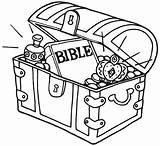 Treasure Bible Coloring Chest Heaven Hidden Pages Treasures Drawing Open Pirate Box Crafts Colouring Kids School Sunday Story Google Church sketch template