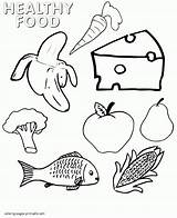 Coloring Healthy Food Pages Printable Foods Picnic Sheets Unhealthy Protein Children Print Preschool Colouring Sheet Health Group Nutrition Grains Kids sketch template