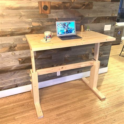 adjustable diy desk family handyman
