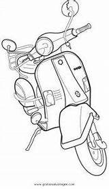 Vespa Motorrad Malvorlage Transportmittel Kategorien sketch template