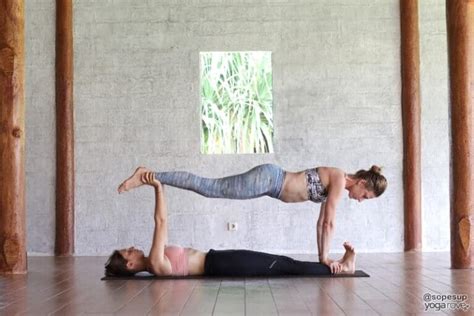 partner yoga poses  friends  couples yoga rove