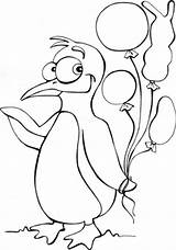 Colorat Pinguini Baloane Planse Desene Desenati Incepeti Plansa Alegeti Preferata Pinguinul sketch template