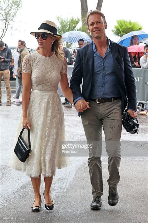 Rocco Siffredi And His Wife Rosa Caraccciolo Arrive At Their Hotel