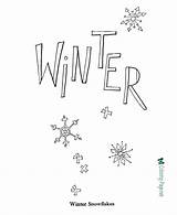Winter Coloring Pages Book Sheets Printable Kids Snowflake Colouring Print Holiday Help sketch template