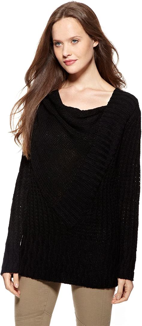 Avalin Cowl Neck Pullover Sweater Medium Black At Amazon Women’s