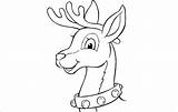 Reindeer Flying Drawing Coloring Pages Face Paintingvalley Getcolorings sketch template