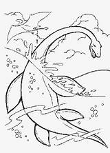 Coloring Loch Ness Monster Pages Getcolorings Printable Dinosaur sketch template