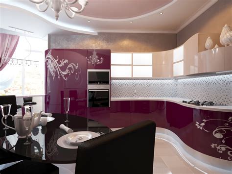 favor  rest purple kitchen design idea