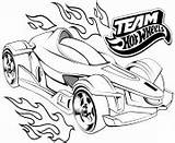 Wheels Hot Coloring Pages Team sketch template