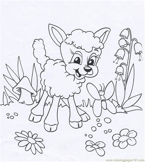 easter lamb coloring pages coloring home