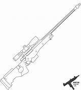 Sniper Rifle Drawing Getdrawings sketch template