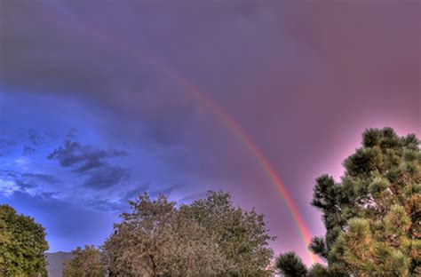 tonights sky  single rainbow southwest desert gardeningsouthwest