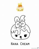 Num Noms Coloring Pages Cream Nana Printable Series Kids Color Adults sketch template