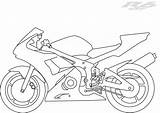 R6 Motorcycles Colouring Balloon Coloringhome sketch template