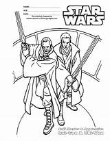 Jedi Anakin Skywalker sketch template