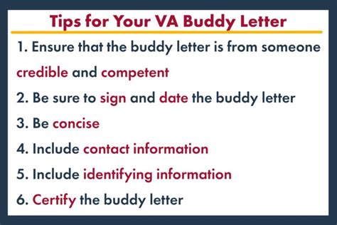 tips  writing  va buddy letter  examples cck law
