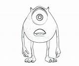 Mike Coloring Pages Wazowski Sulley Getcolorings Monsters Inc sketch template