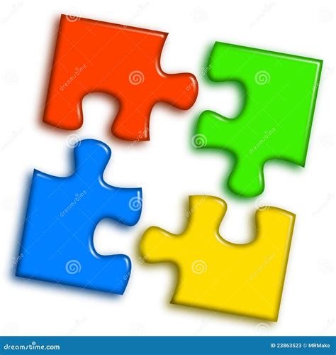 logo puzzle  stock illustration illustration  color