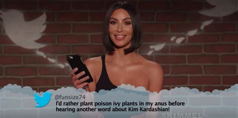 Watch Kim Kardashian Read Mean Tweets Celebrities Read Mean Tweets 12